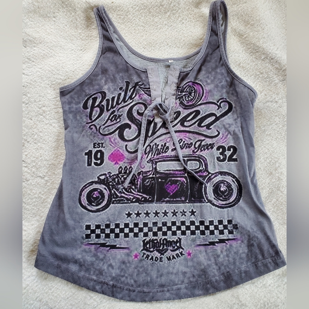 Lethal Angel Built For Speed Tank Top, Sz XL